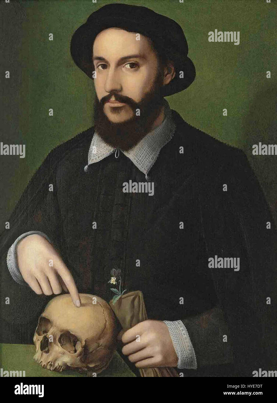 The 'Portrait of a Man' by the Master of the 1540s is a Renaissance-era ...