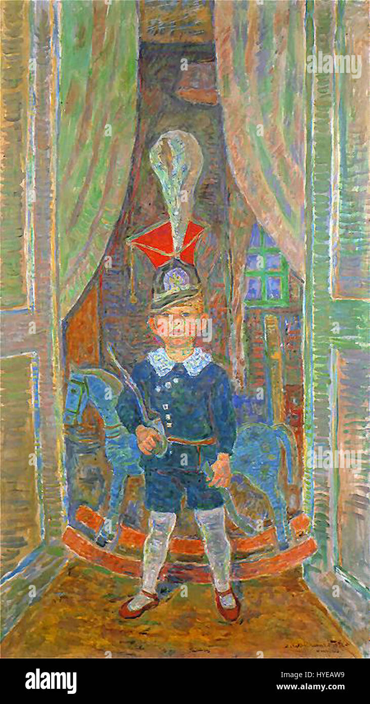 Waliszewski Chlopiec w czaku Stock Photo