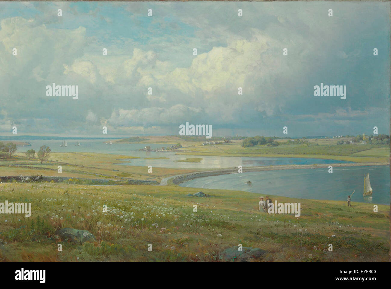 William Trost Richards Mackerel Cove, Jamestown, Rhode Island Stock