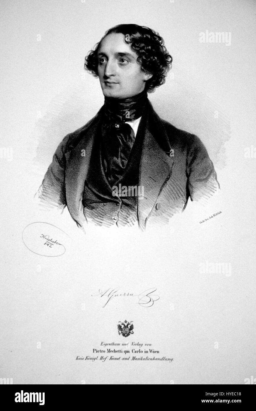 Antonio Guerra 1842 Litho Stock Photo Alamy
