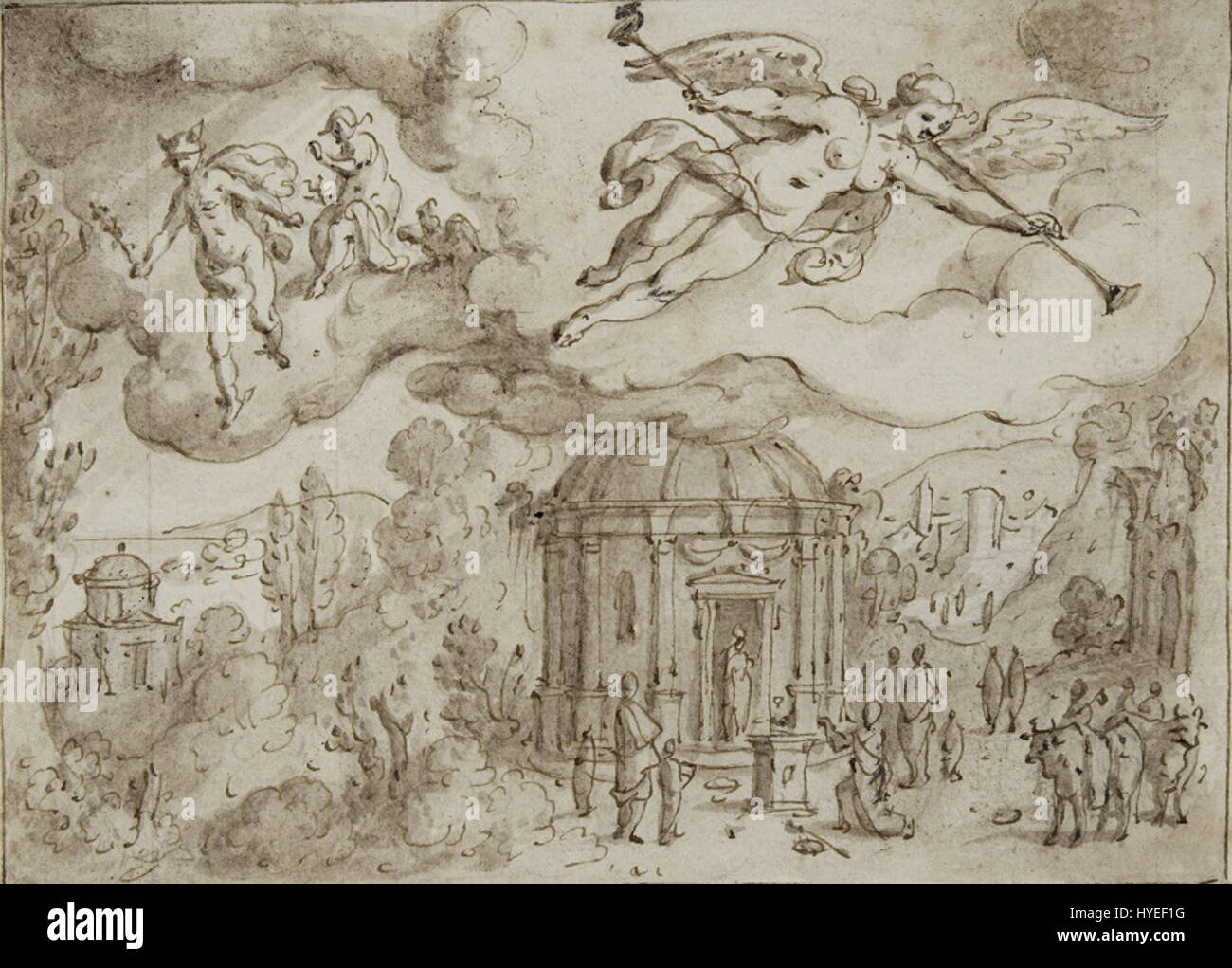 Sebastiaen Vrancx’s 'Fame Announces the Union of Dido and Aeneas ...