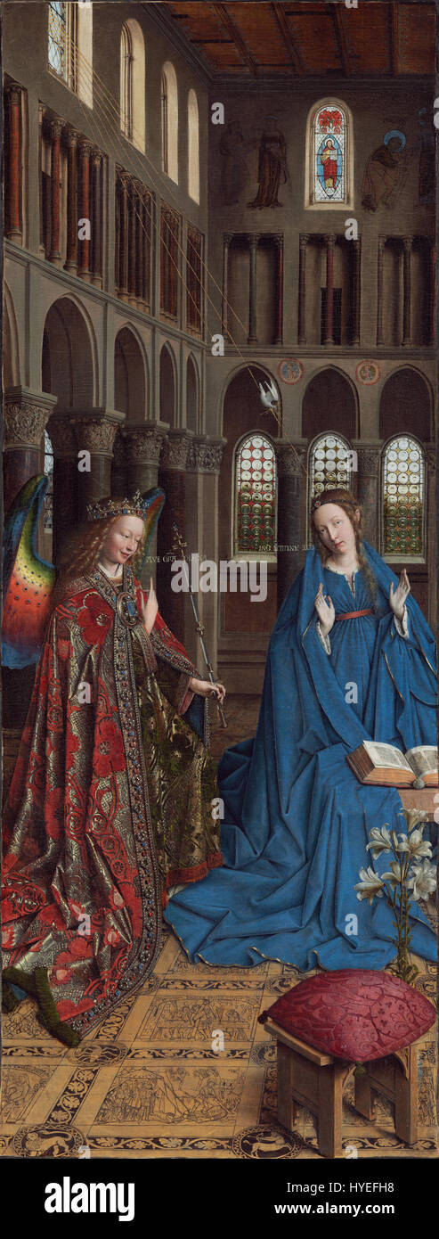 Jan van Eyck   The Annunciation   Google Art Project Stock Photo