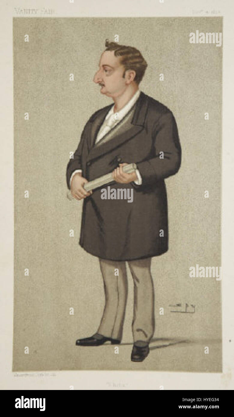 The November 12, 1892 edition of Vanity Fair presents a caricature of John Redmond, an influential Irish politician. Known for his advocacy for Irish Home Rule, Redmond’s image is humorously exaggerated, reflecting both his political stature and the critical social issues of the time. The illustration encapsulates the blend of humor and sharp political critique for which Vanity Fair was famous. Stock Photo