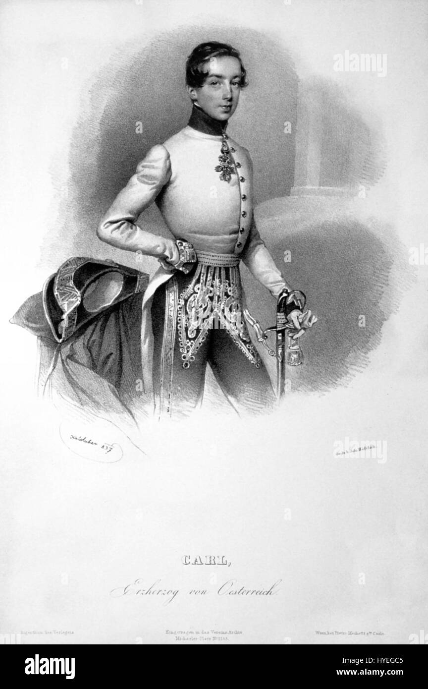 This lithograph by Karl Ferdinand from 1837 is an example of early 19th ...