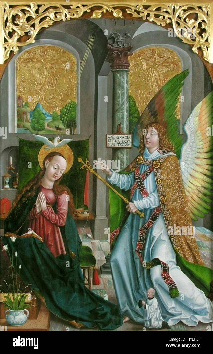 The 'Master Georgius Annunciation' is an iconic religious painting ...