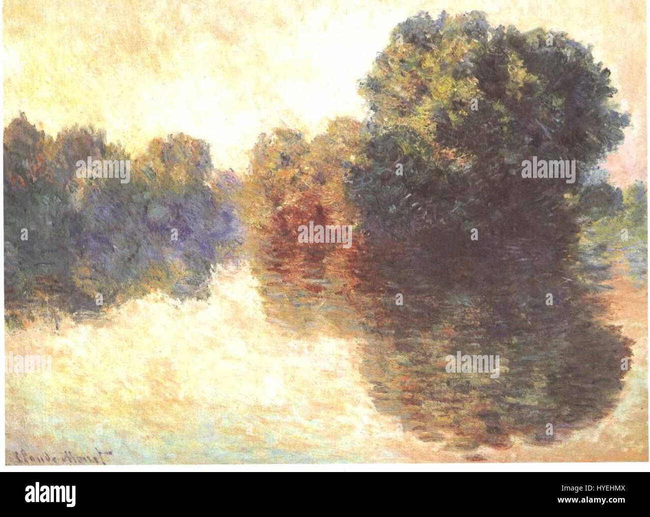 Monet   Die Seine bei Giverny Stock Photo