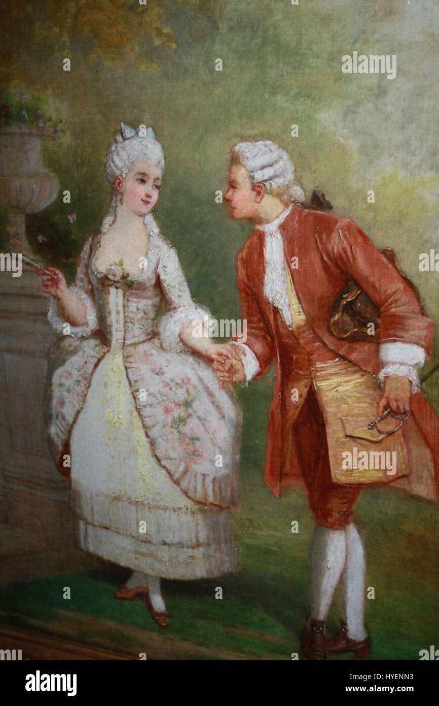 Rococo couple hi-res stock photography and images - Alamy