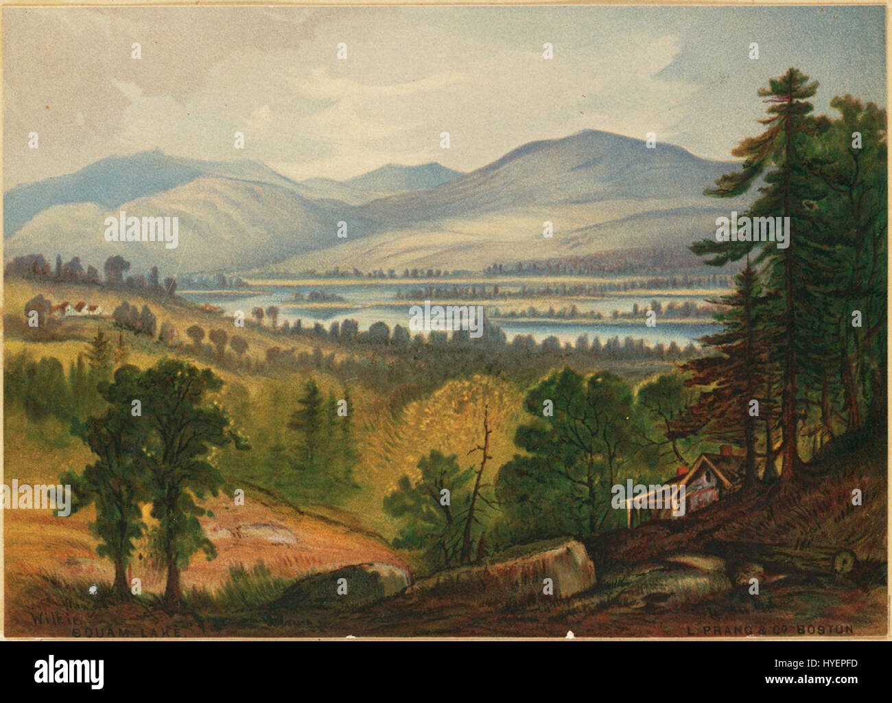 Squaim 'Squam Lake' is a scenic artwork held in the Boston Public Library ...