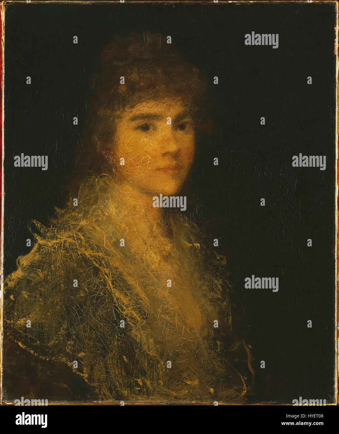 'Ideal Head' by George Fuller is a study in portraiture, focusing on ...