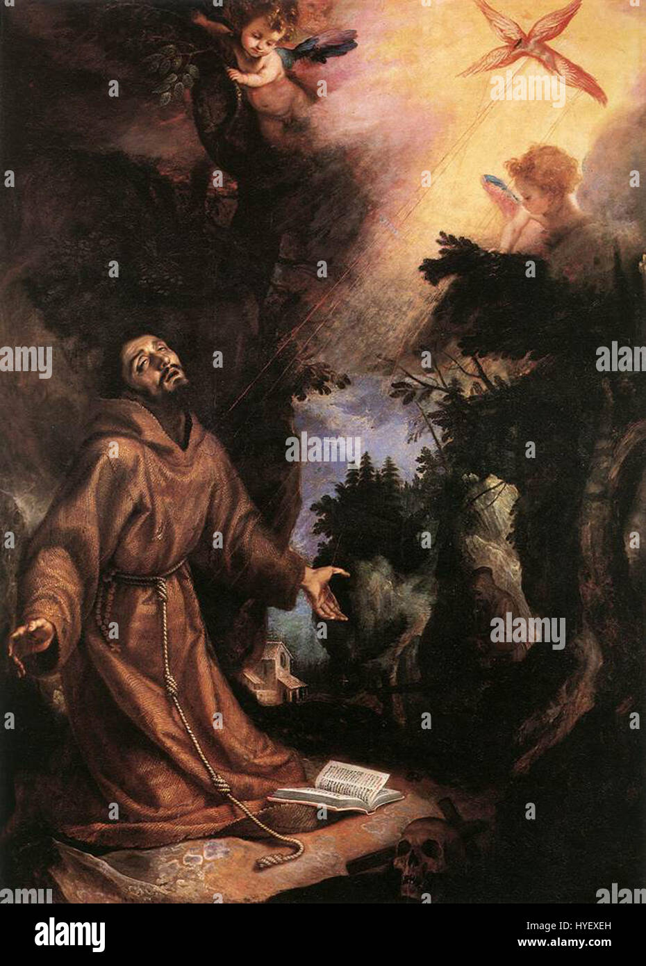 Ludovico Cigoli, San francesco Riceve le stigmate, Uffizi Stock Photo