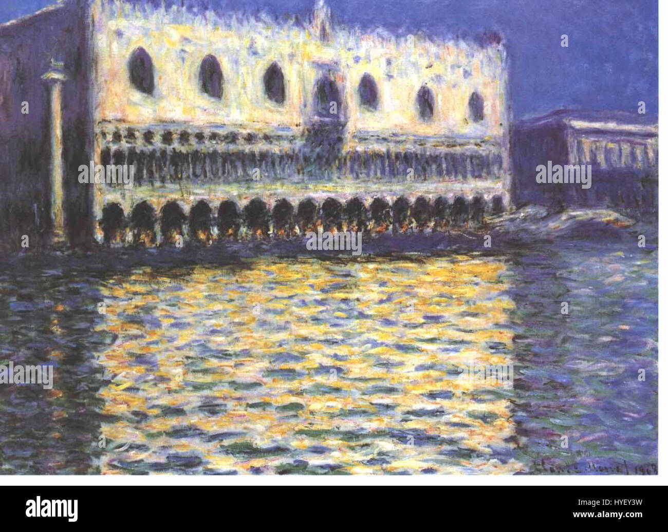 Monet   Der Dogenpalast in Venedig Stock Photo