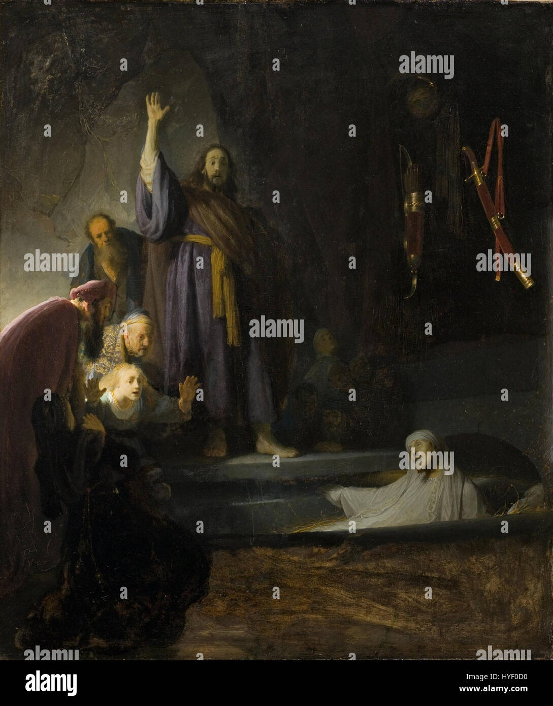 Jesus raising lazarus from dead hi-res stock photography and images - Alamy