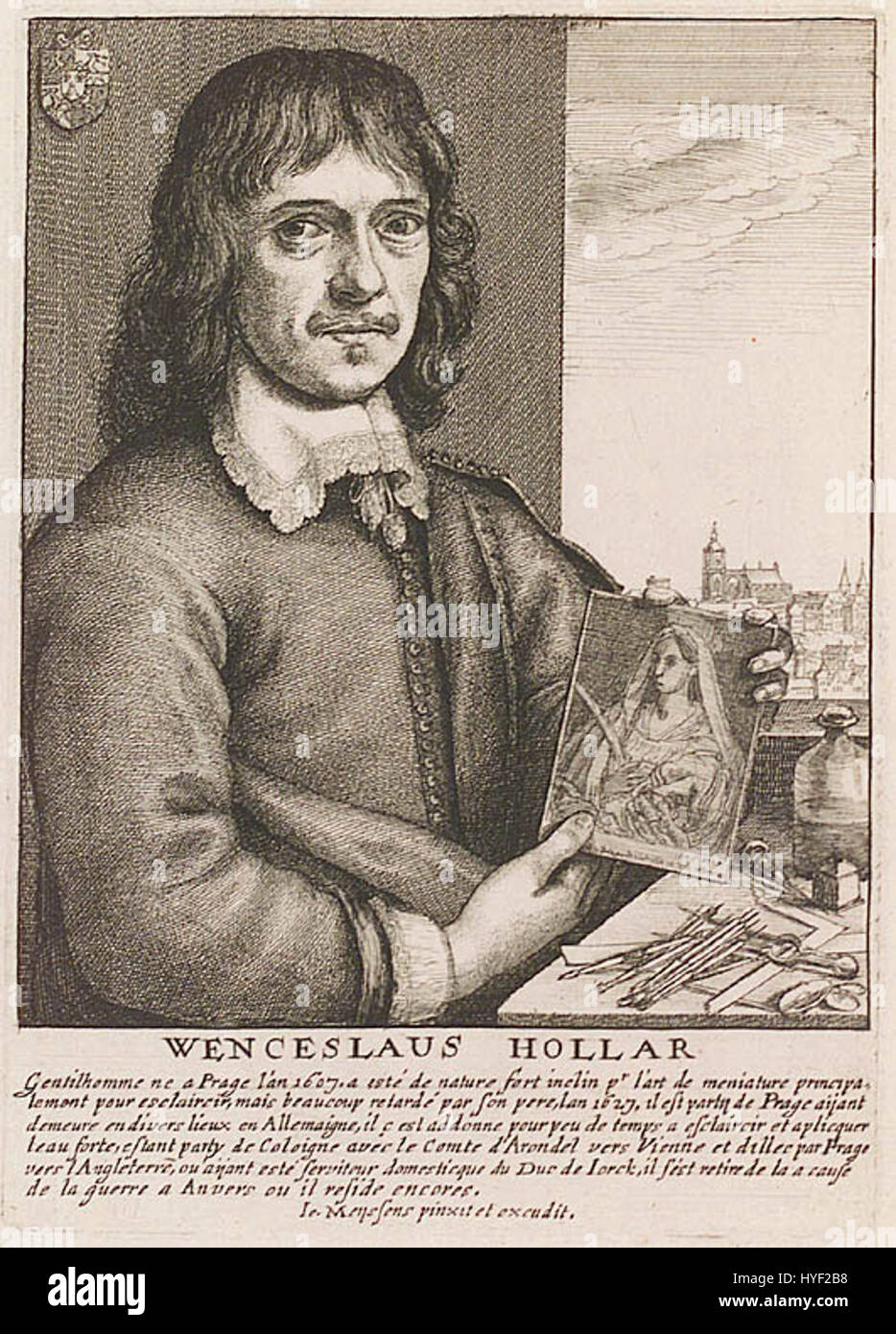 Wenzel Hollar nach Jan Meyssens Stock Photo