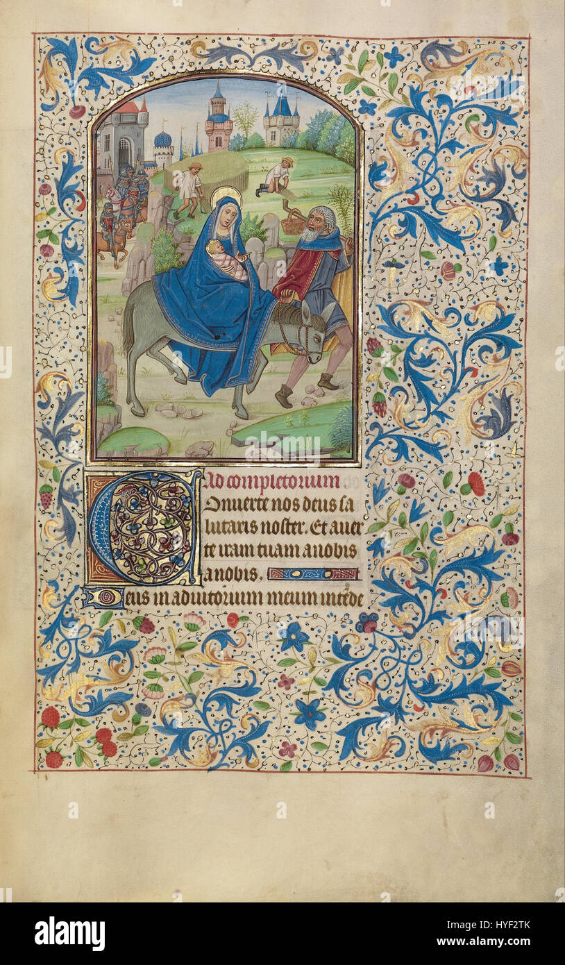 Workshop of Willem Vrelant (Flemish, died 1481, active 1454 1481) The Flight into Egypt Google Art Project