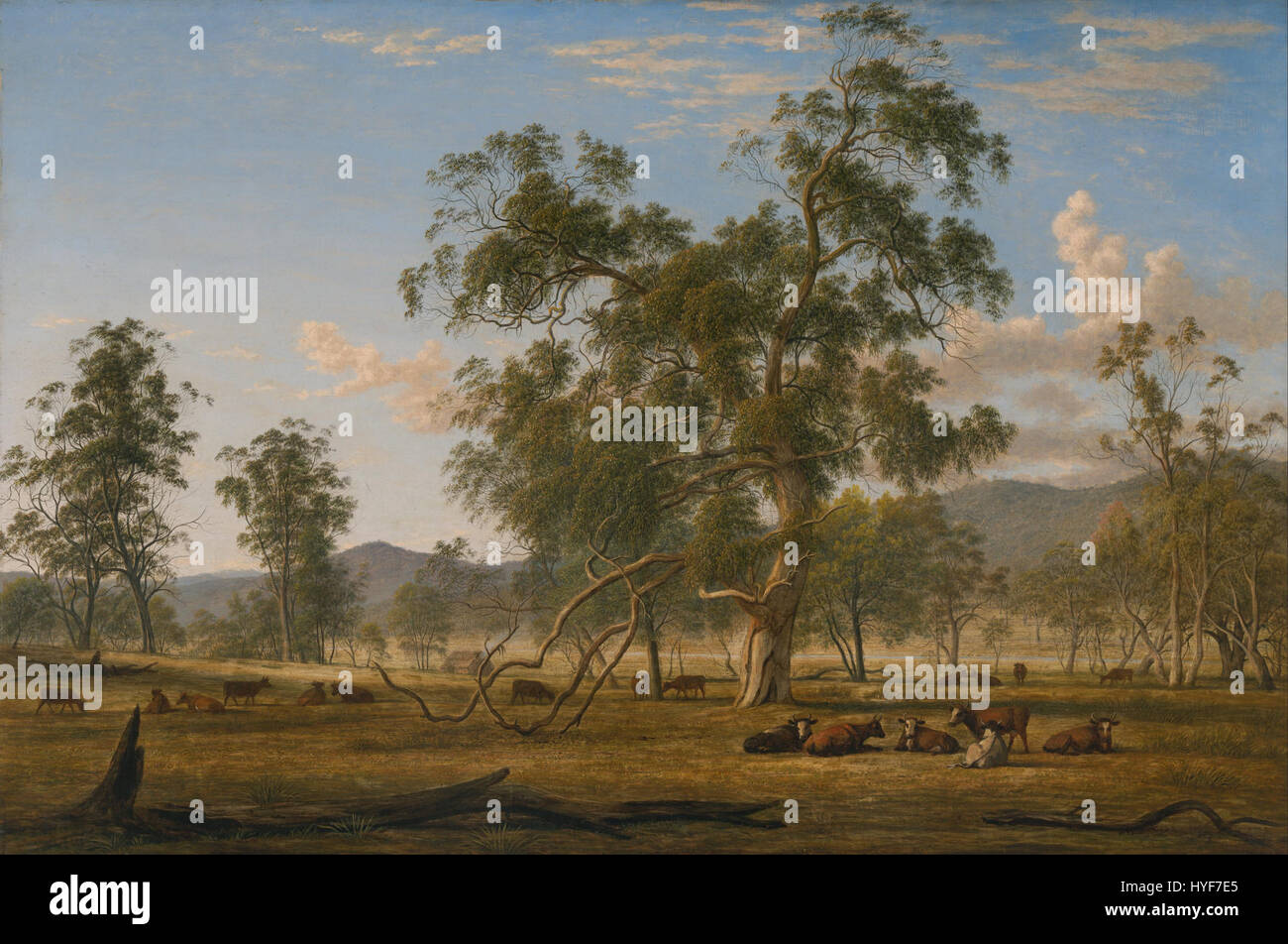 John Glover   Patterdale landscape with cattle   Google Art Project Stock Photo