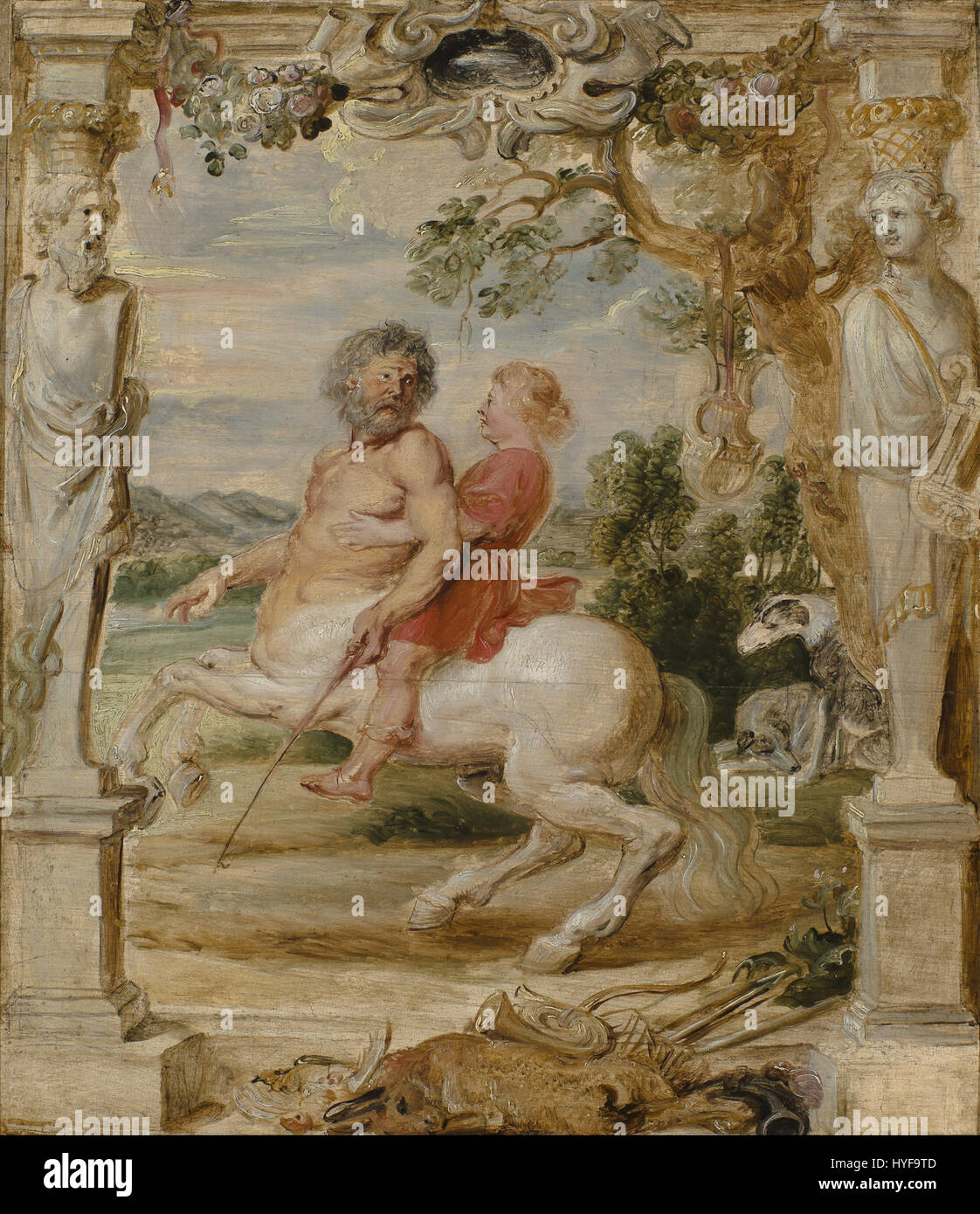 Peter Paul Rubens   Achilles Educated by the Centaur Chiron   Google Art Project Stock Photo