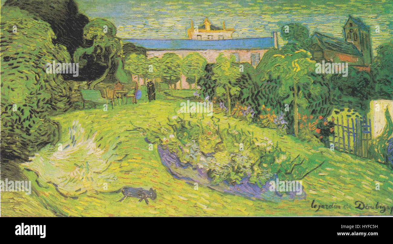 This painting, *Der Garten von Daubigny* by Vincent van Gogh, depicts a