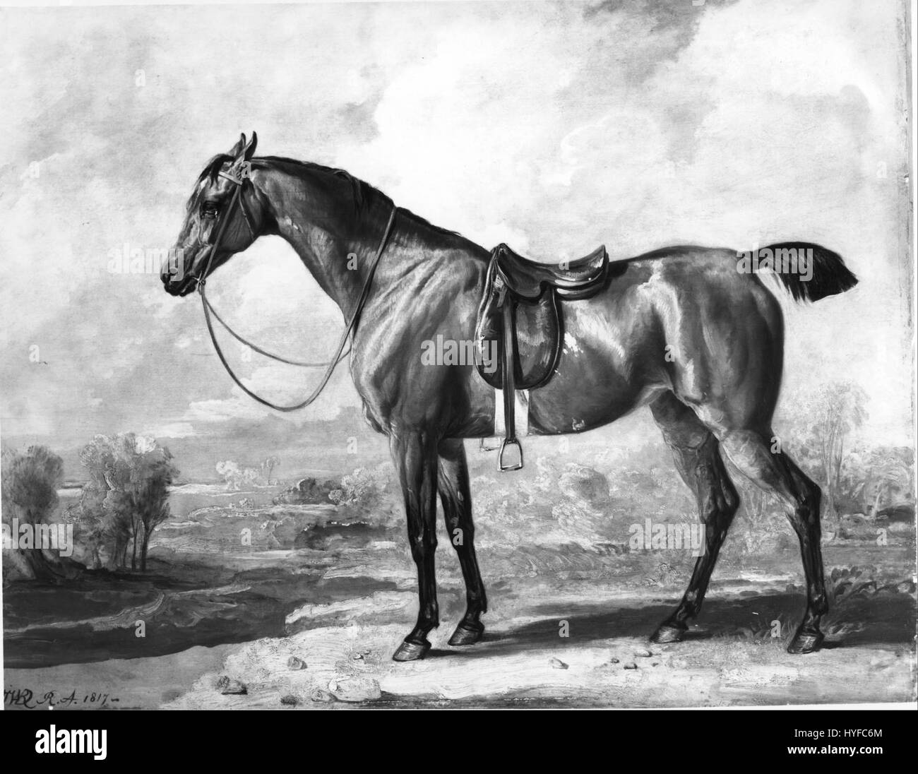 James Ward Rodeo Rider 'Bay Hunter' by James Ward depicts a horse and rider, typical of Ward’s ...