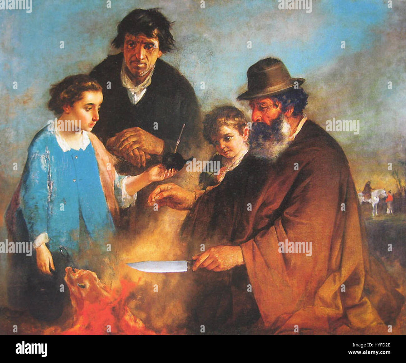 Ignacio Manzoni El asado Stock Photo Alamy
