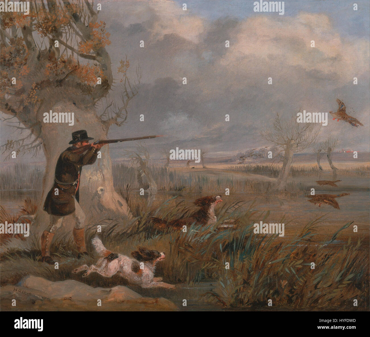 Henry Thomas Alken   Duck Shooting   Google Art Project Stock Photo