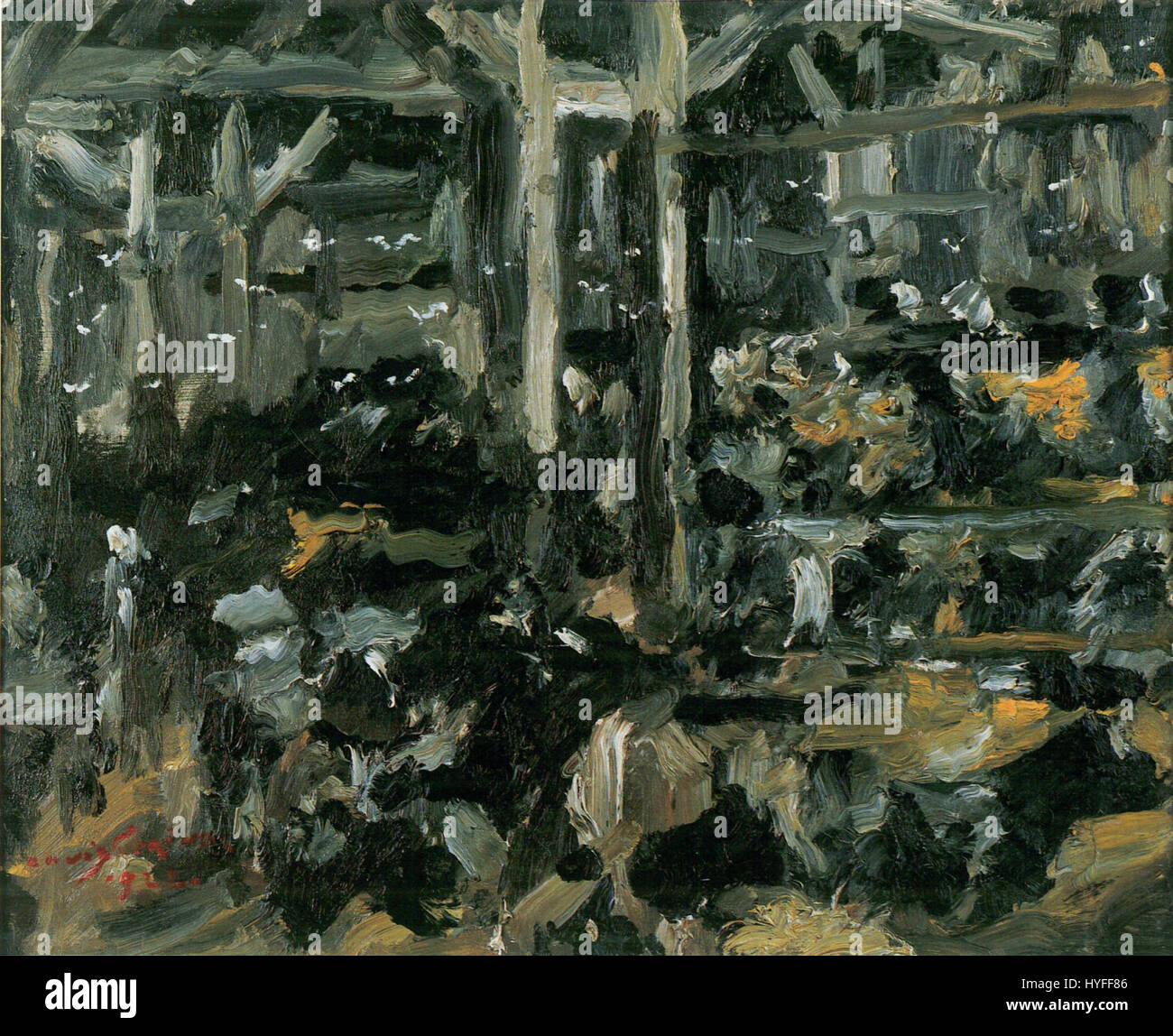Lovis Corinth's *Kuhstall* (1922) is a notable example of his skill in ...