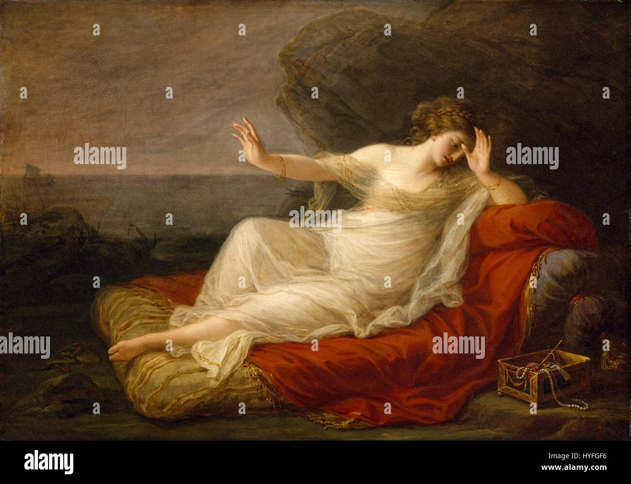 Angelica Kauffmann   Ariadne Abandoned by Theseus   Google Art Project Stock Photo