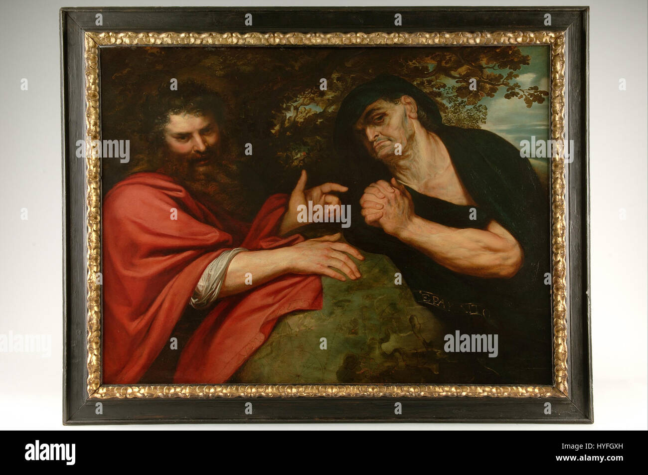 Peter Paul Rubens   Democritus and Heraclitus   Google Art Project Stock Photo