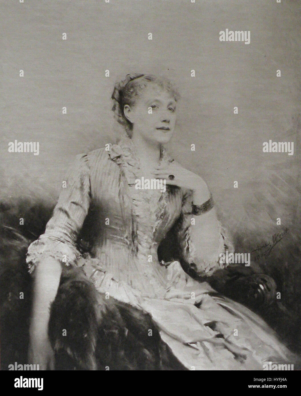 Aime morot comtesse de fontarce 1885 Stock Photo