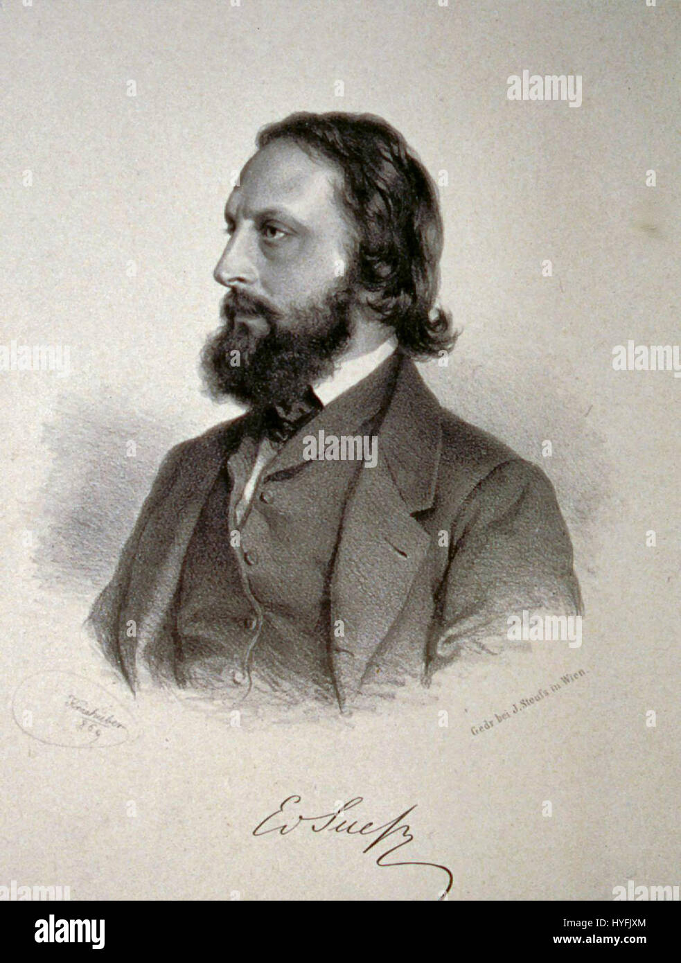 Eduard Suess 1869 Stock Photo