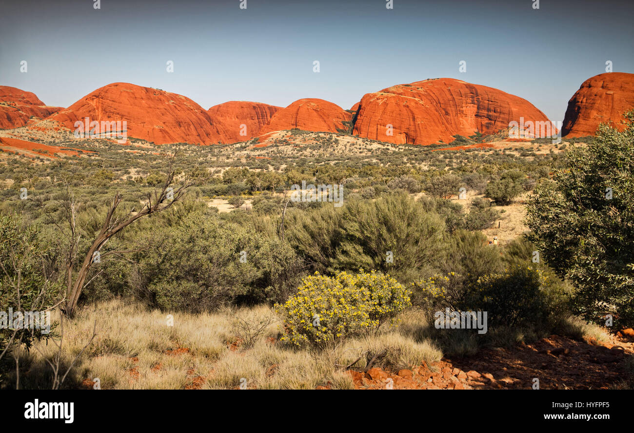 Kata Tjuta (the Olgas) natural rock formation. Northern Territory, Australia Stock Photo