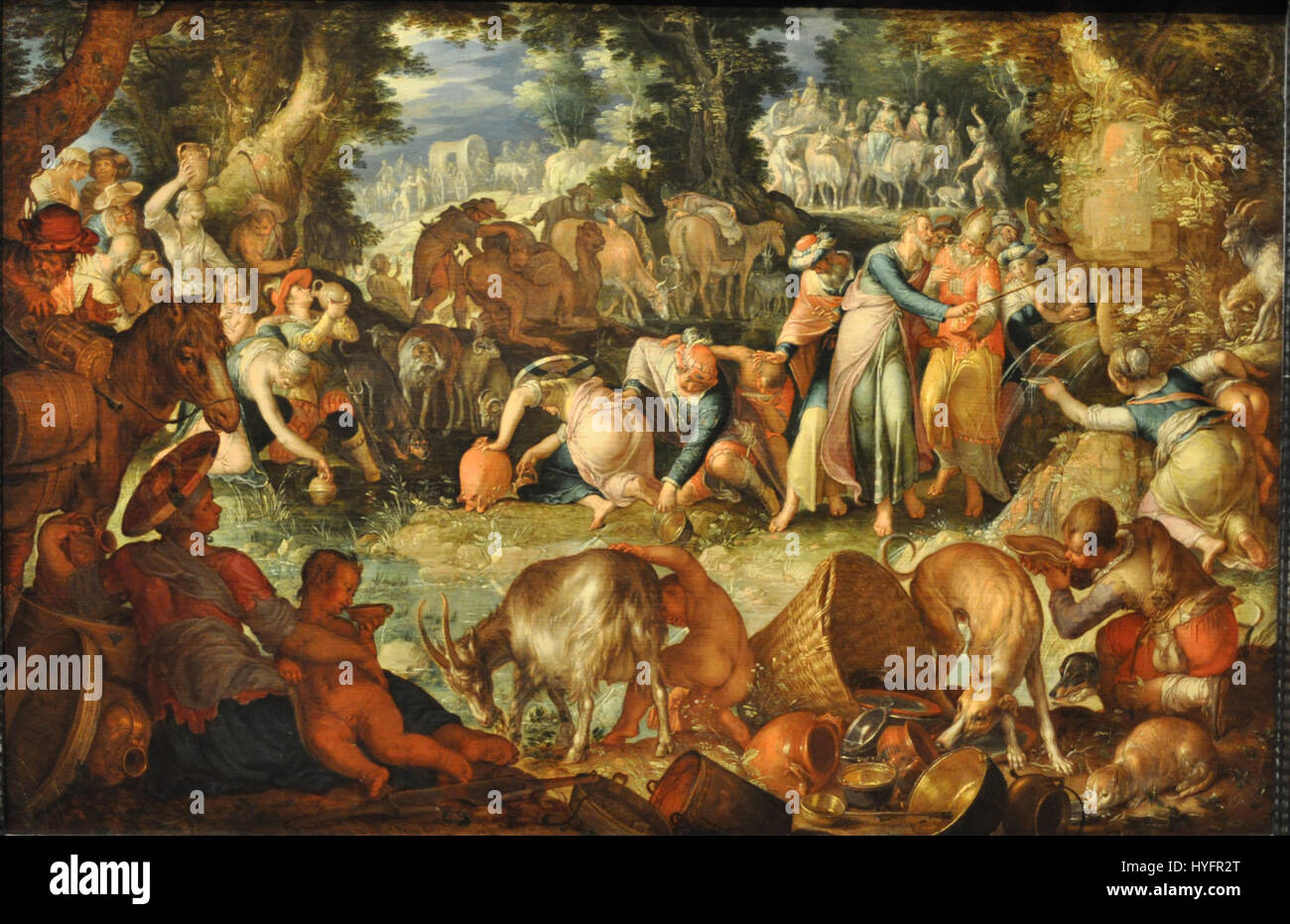 Moses striking the rock hi-res stock photography and images - Alamy