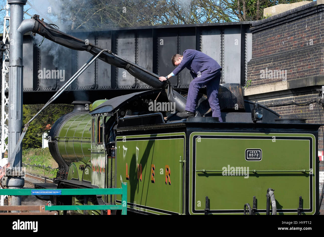 Steam train filling water hires stock photography and images Alamy