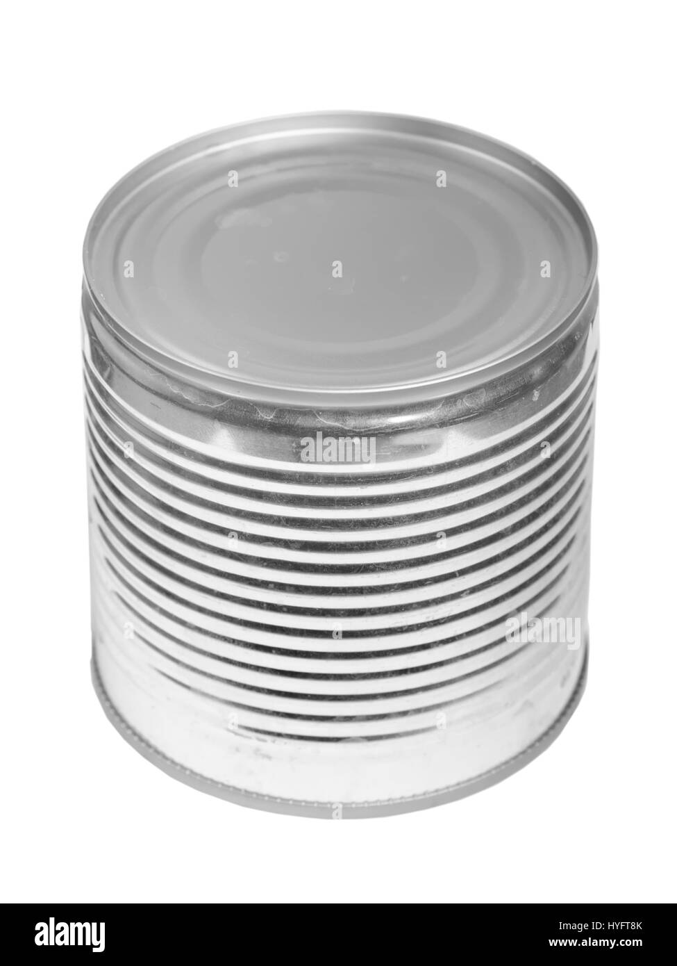 Canned fish on white Black and White Stock Photos & Images - Alamy