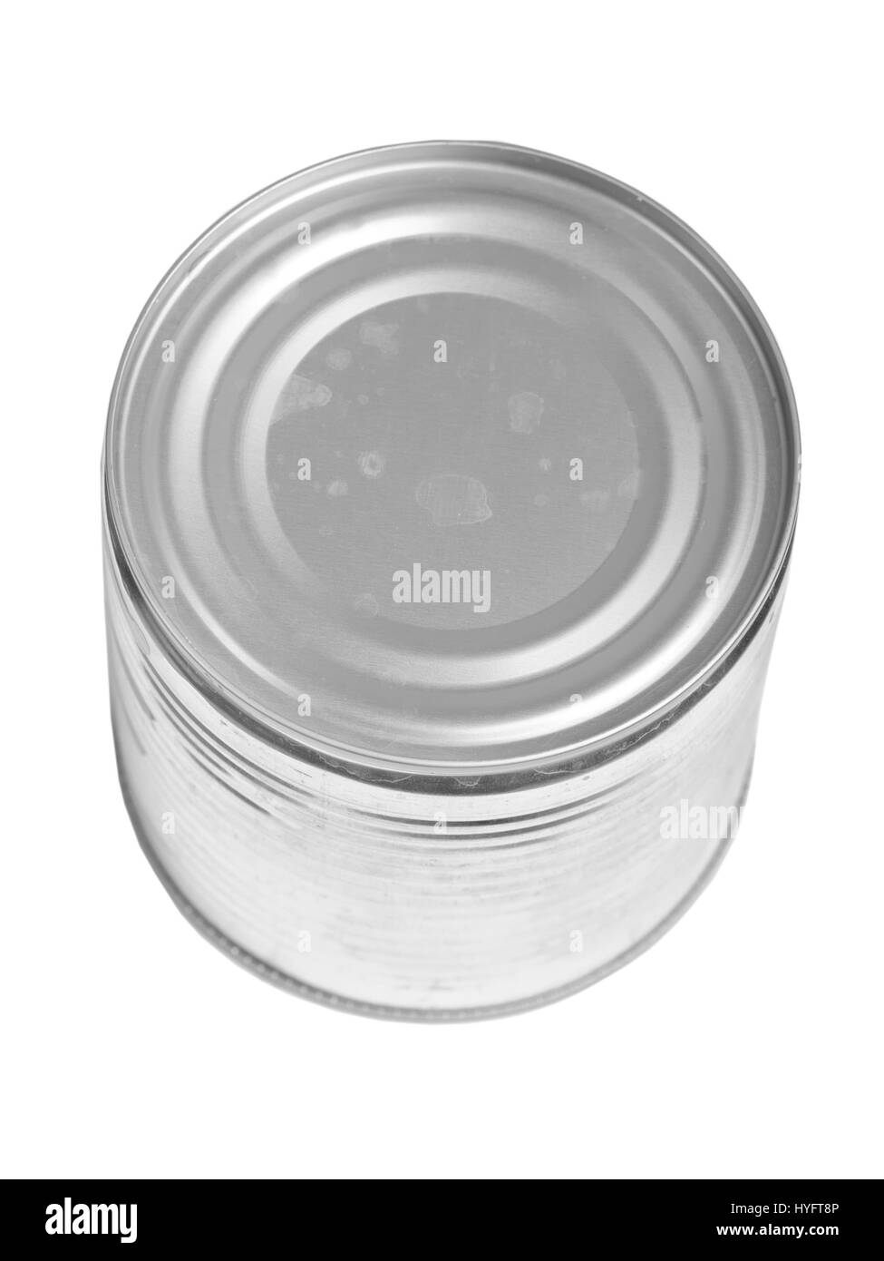 Canned fish on white Black and White Stock Photos & Images - Alamy