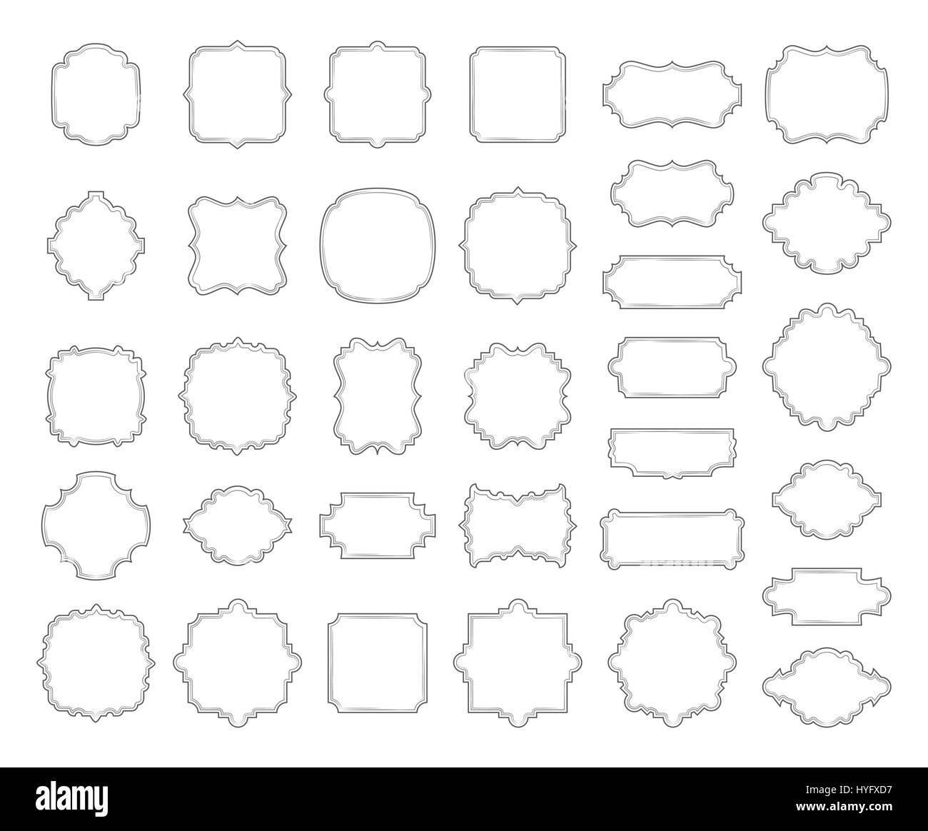 Borders and frames collection Stock Vector Image & Art - Alamy