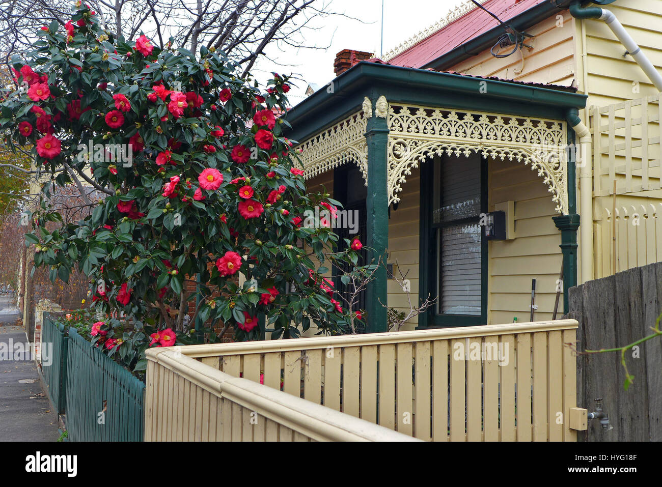 Picturesque Victorian house in Fitzroy Melbourne Stock Photo Alamy