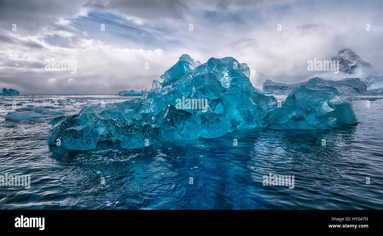 Blue Iceberg, Antarctic Sound Stock Photo - Alamy