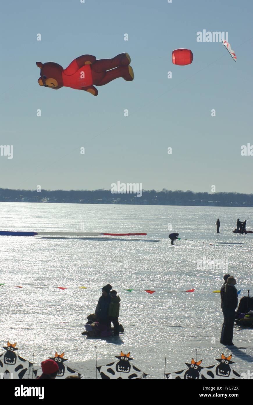 Color the wind Winter Kite Festival Stock Photo Alamy