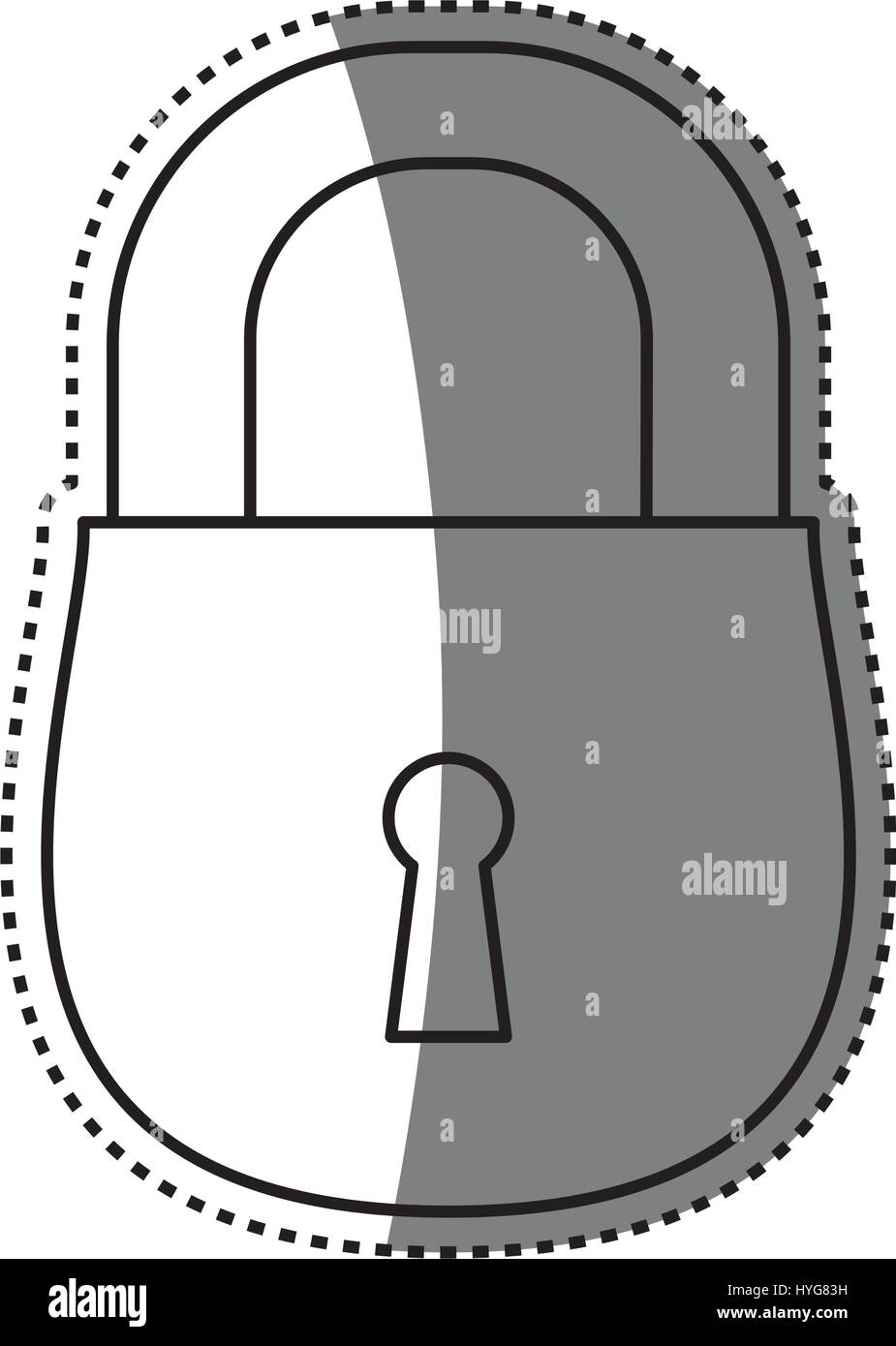 padlock security object Stock Vector Image & Art - Alamy