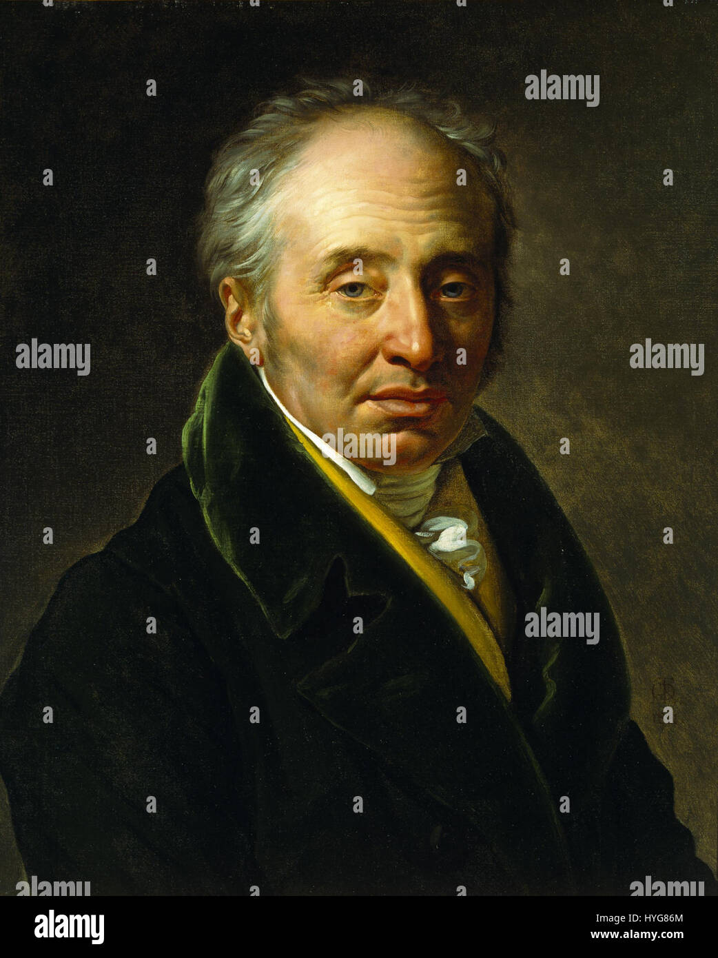 Anne Louis Girodet de Roussy Trioson   Portrait de Louis Charles Balzac (1811) Stock Photo