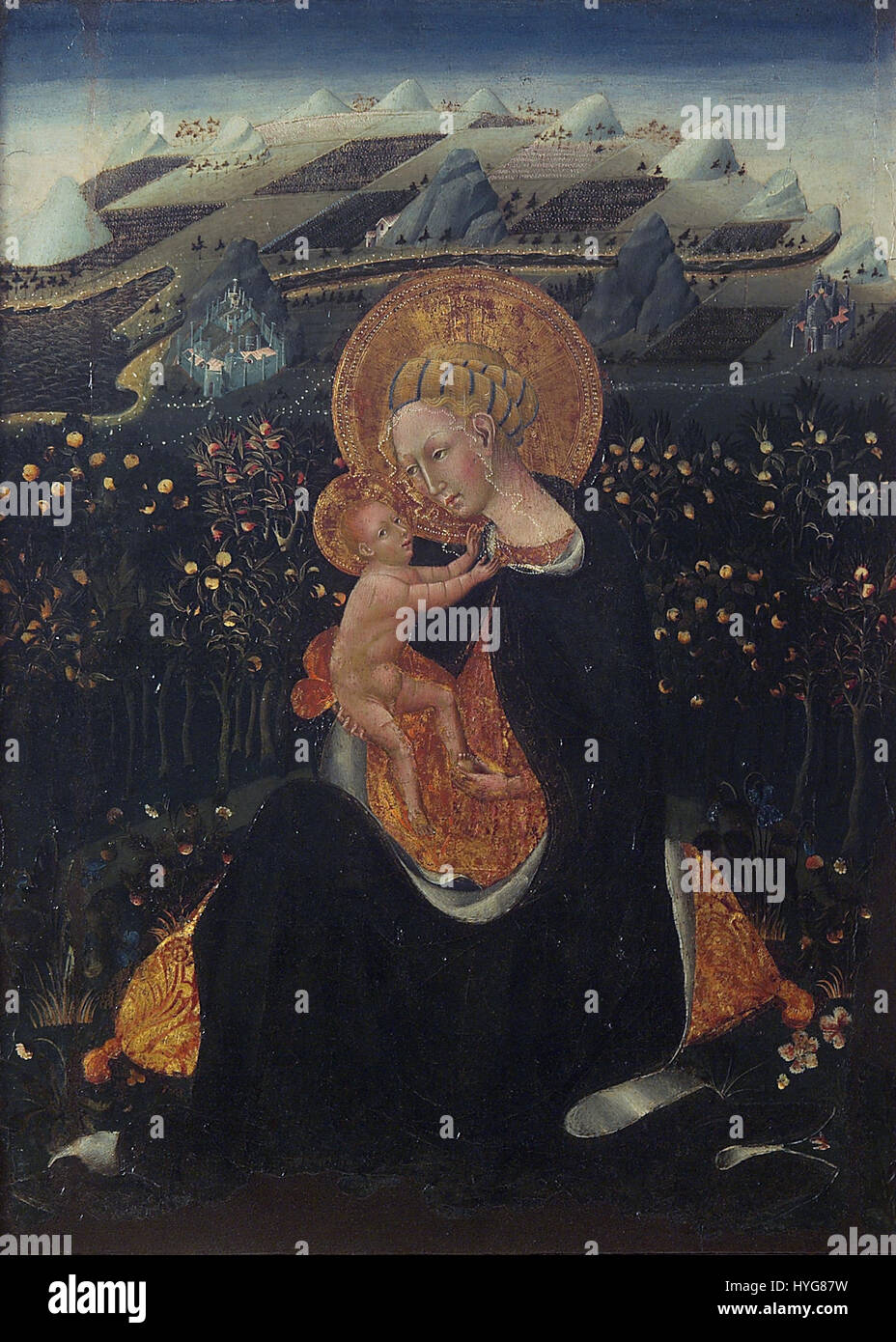 Giovanni di paolo madonna of humility hi-res stock photography and ...