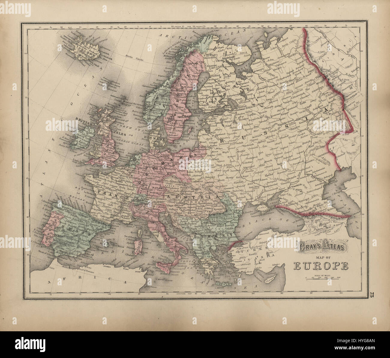 Gray 39 s Atlas of the United States - Grays Atlas Of The United States Published In The 19th Century Provides HYG8AN 