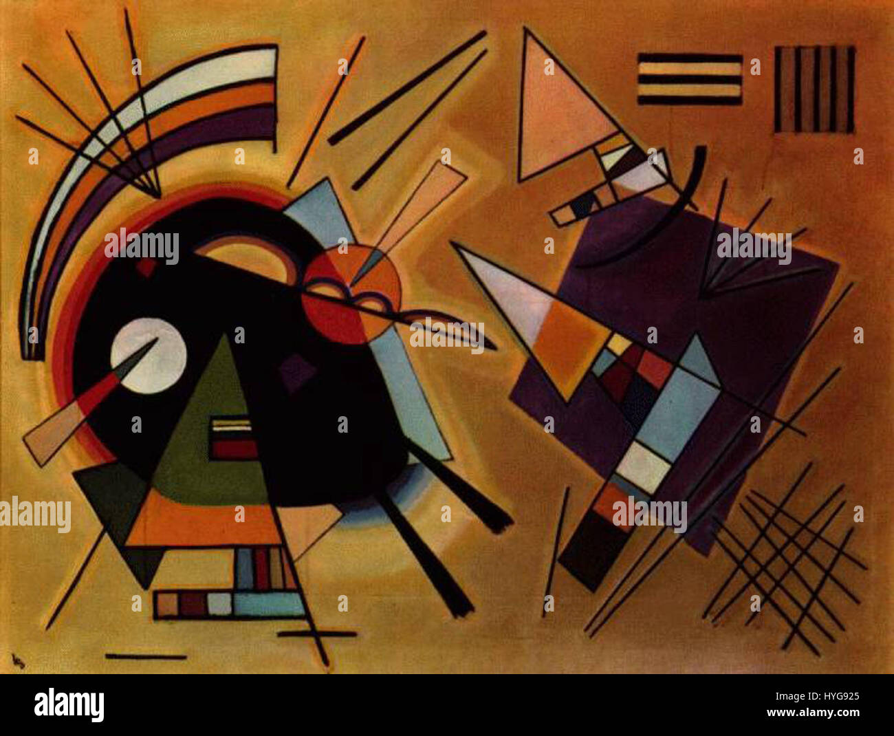 In the Black Circle, 1923 (Dans le Cercle Noir) Art Print by Wassily Kandinsky | King & McGaw
