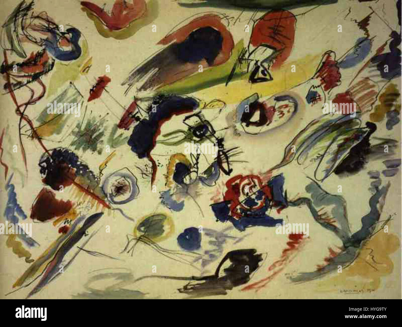 Kandinsky watercolor hi-res stock photography and images - Alamy