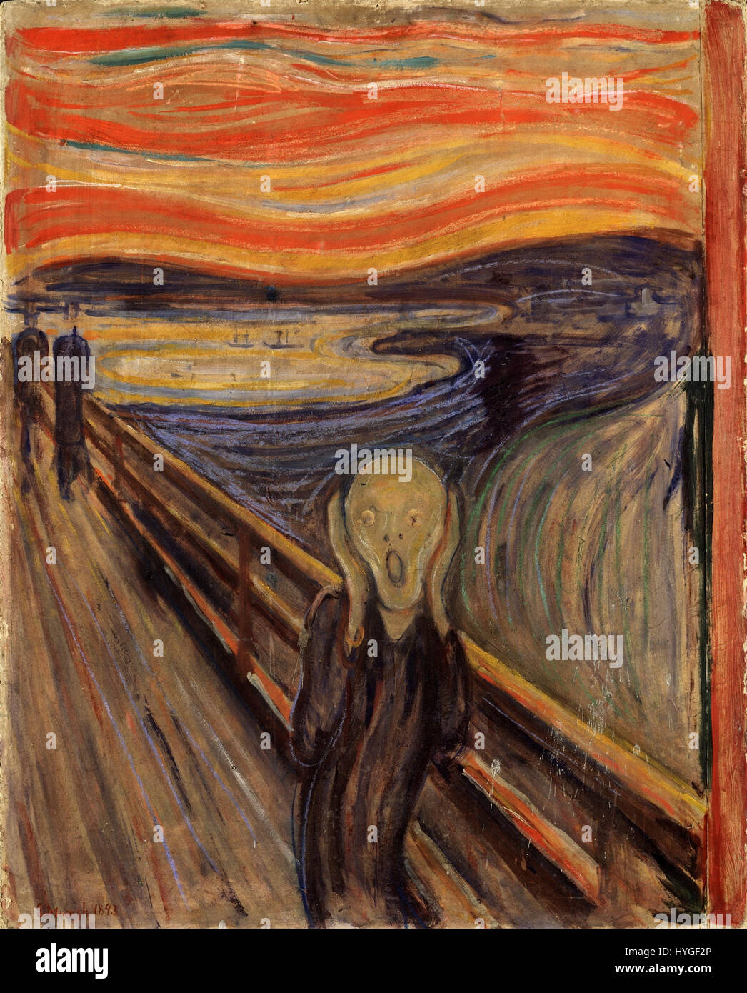 The Scream by Edvard Munch, 1893   Nasjonalgalleriet Stock Photo