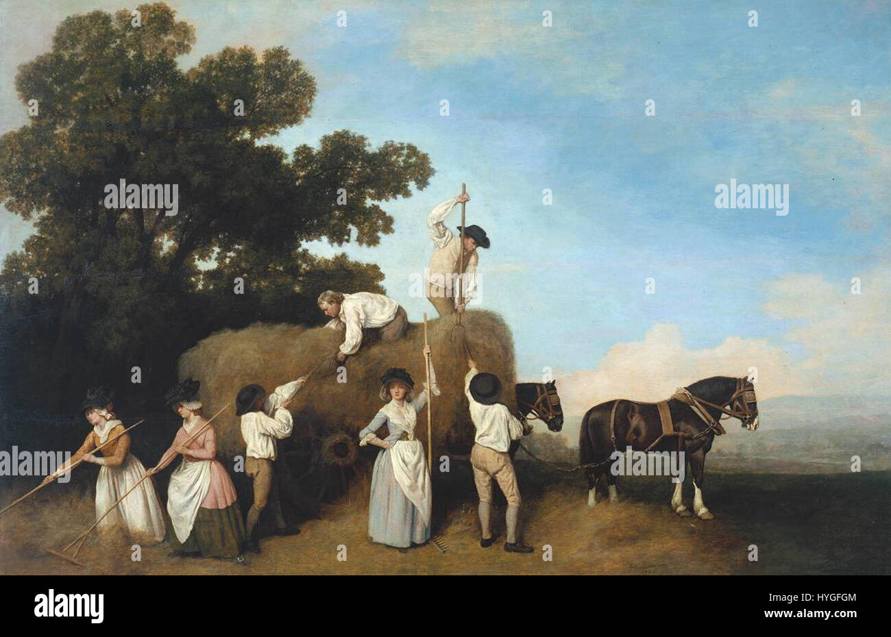 Laborious Process Haymaking 18th century hi-res stock photography and images - Alamy