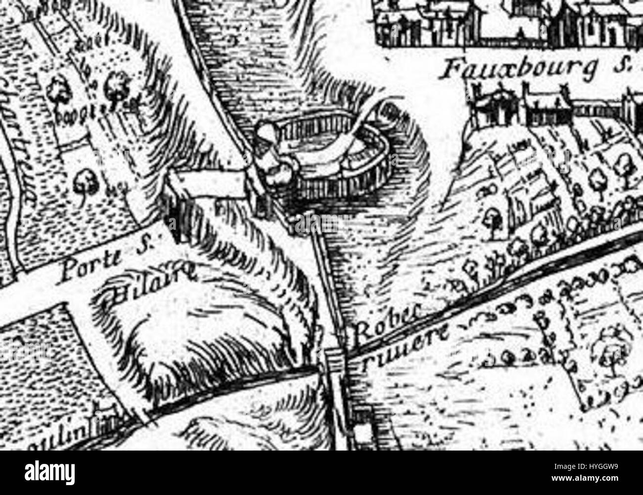 Porte Saint Hilaire Stock Photo Alamy