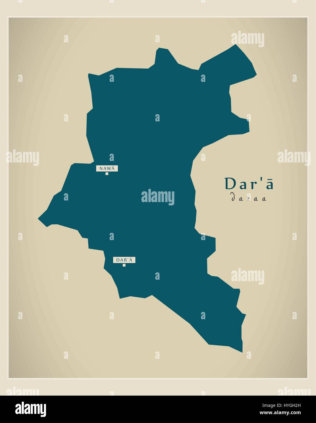 Modern Map - Dara SY Stock Vector