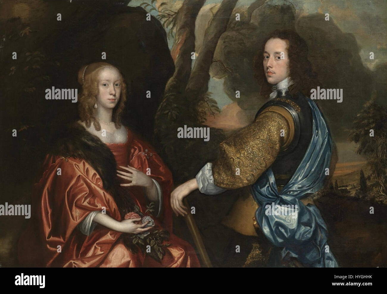 This Double Portrait By Jan Weesop Captures A Lady And Gentleman In A this-double-portrait-by-jan-weesop-captures-a-lady-and-gentleman-in-a