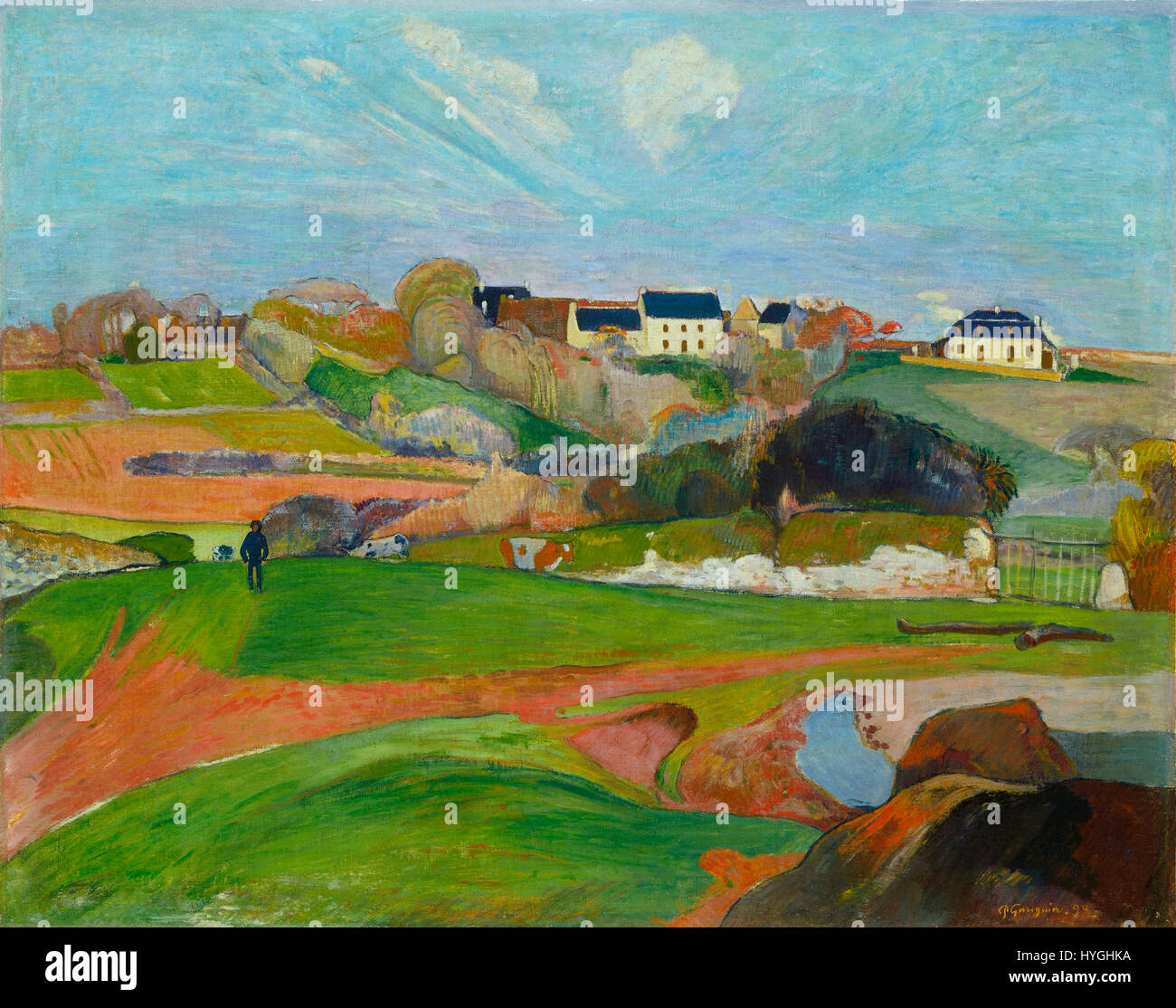 Paul gauguin landscape at le pouldu hi-res stock photography and